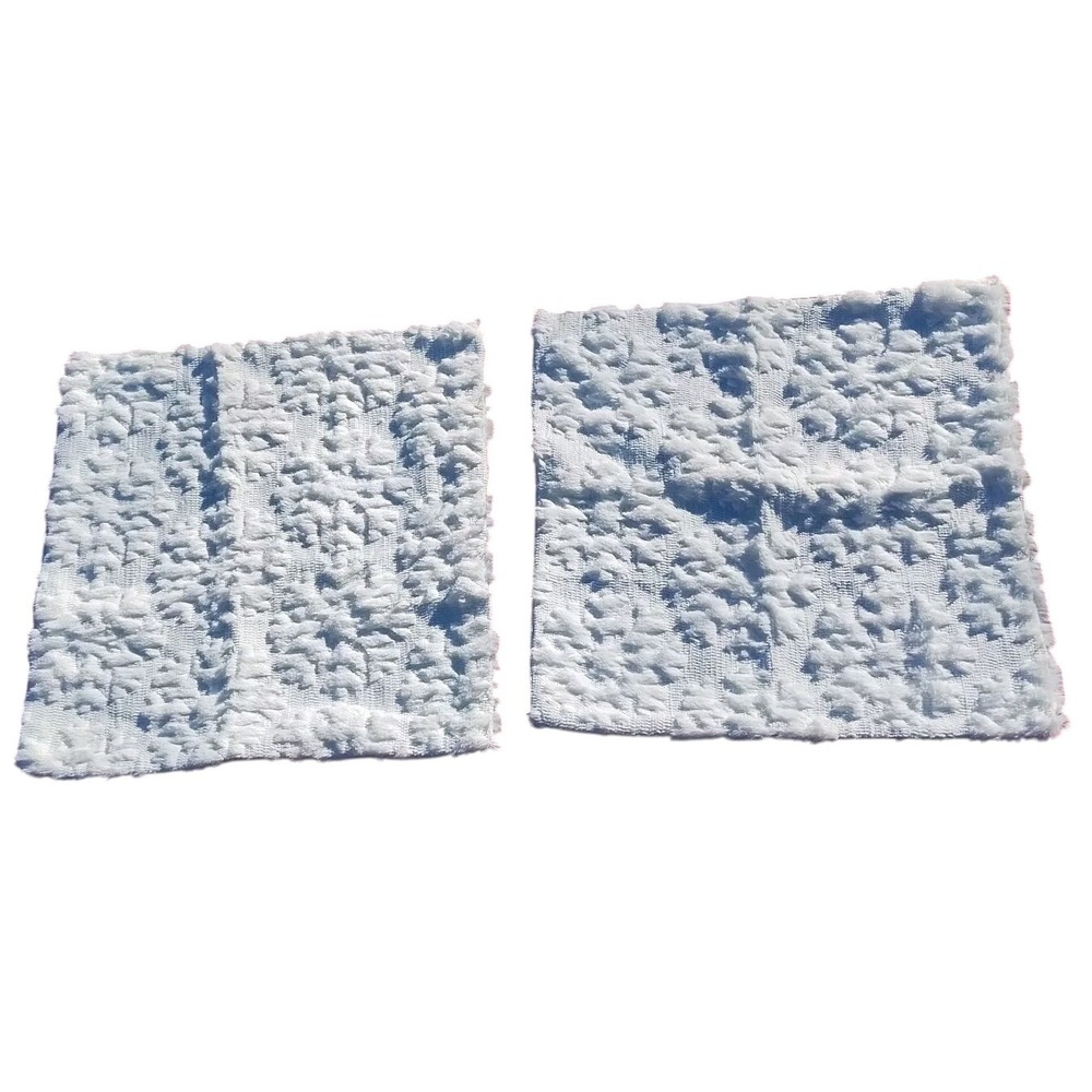 Christmas Pillow Covers 17x17 Inch‎ Set of 2 Soft Plush Faux Fur Snowflake White